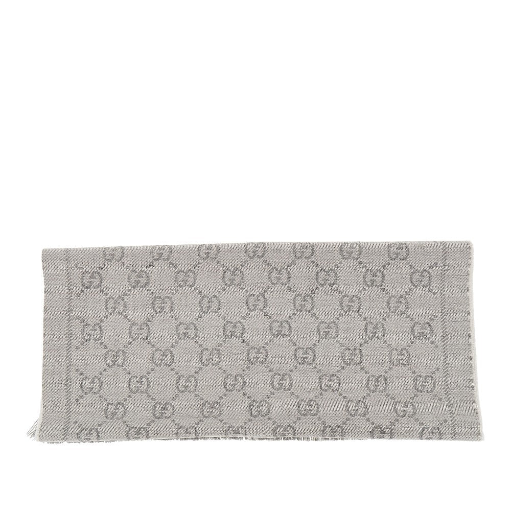 GUCCI GG jacquard wool scarf