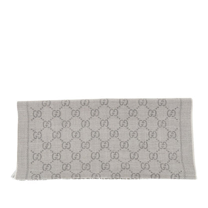 GUCCI GG jacquard wool scarf