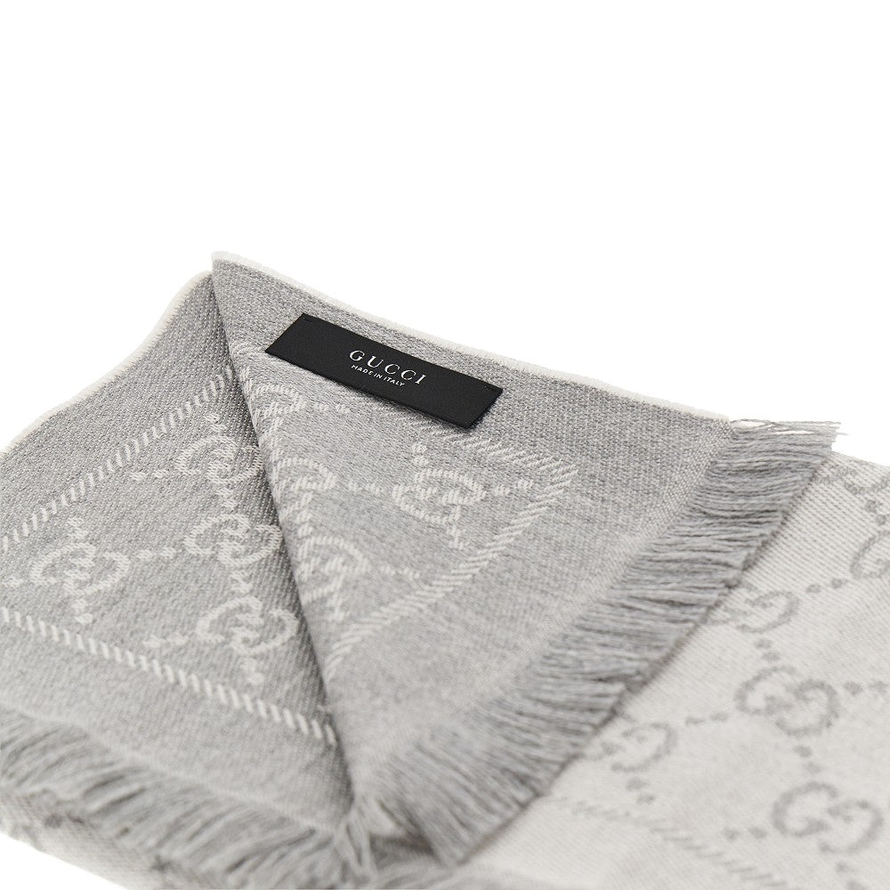 GUCCI GG jacquard wool scarf