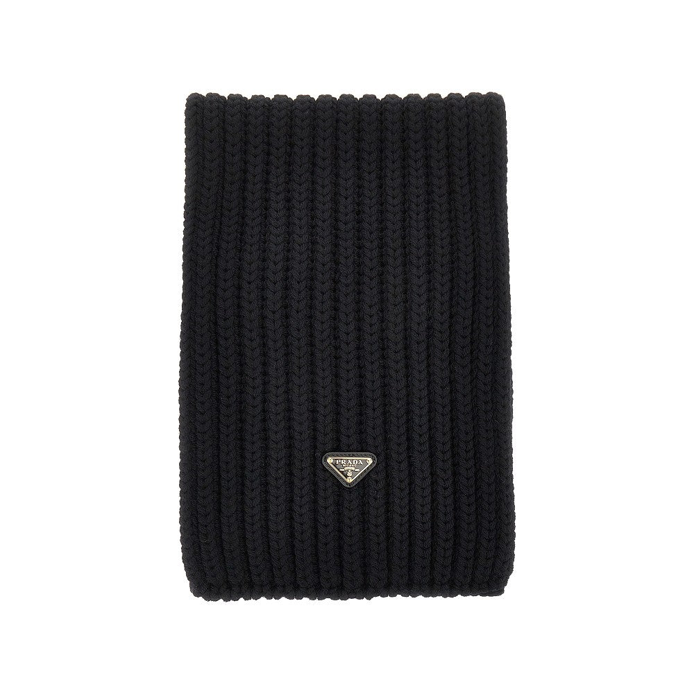 Prada Wool scarf with triangle logo
