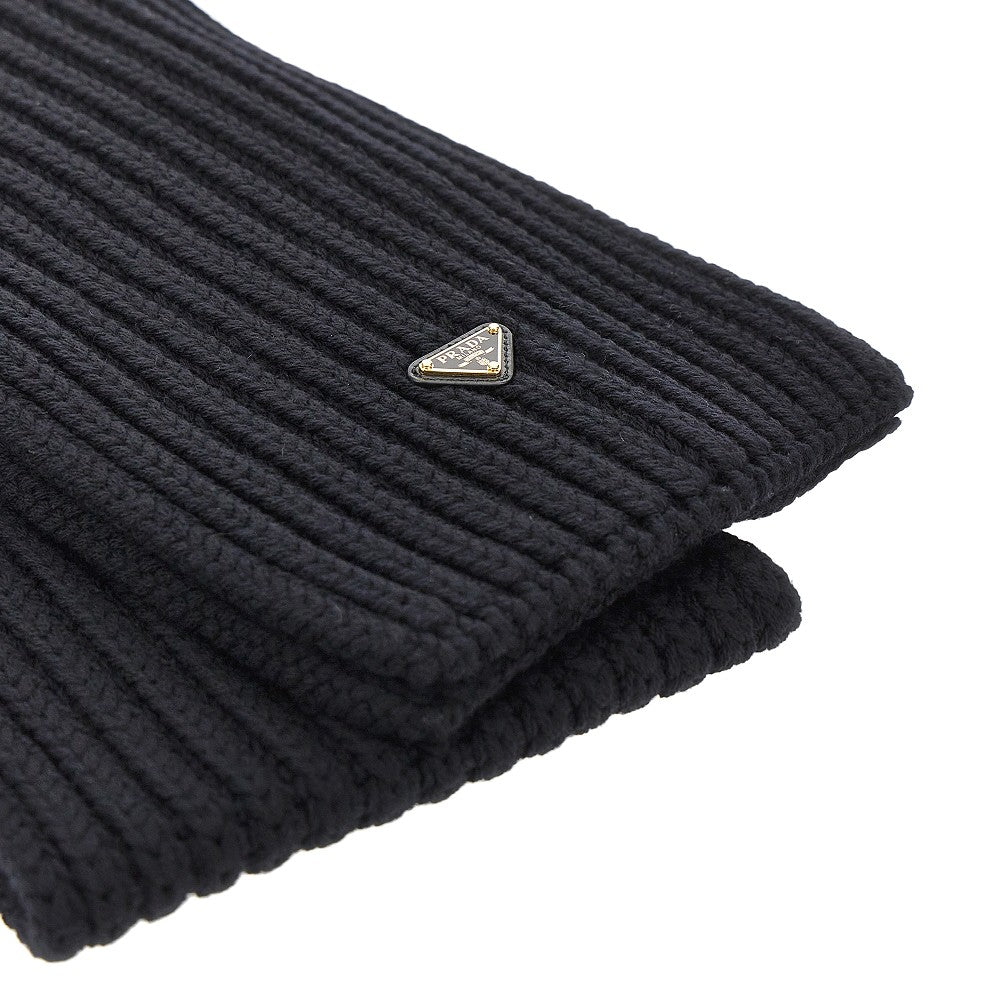 Prada Wool scarf with triangle logo