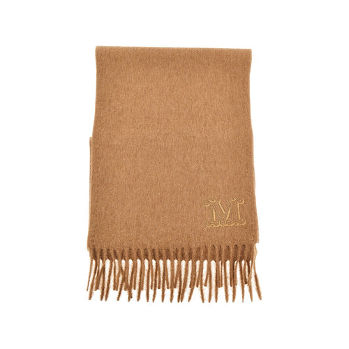 Max Mara Monogram embroidery cashmere scarf