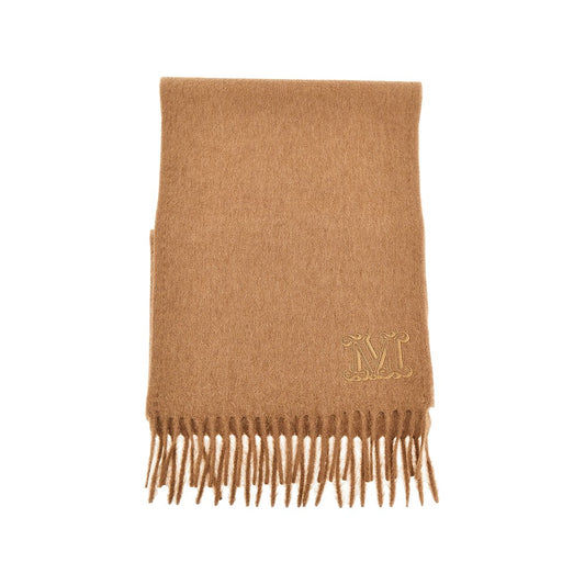 Max Mara Monogram embroidery cashmere scarf
