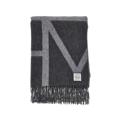 TOTEME Brushed wool Monogram scarf