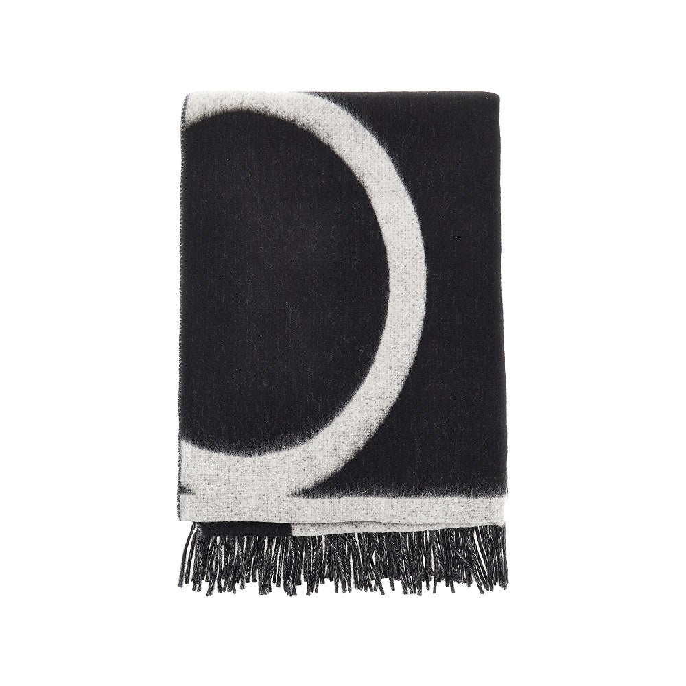 TOTEME Brushed wool Monogram scarf