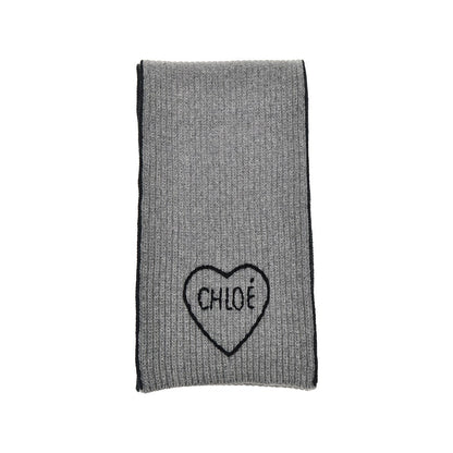 Chloé 'Chloé Encoeur' wool and cashmere scarf