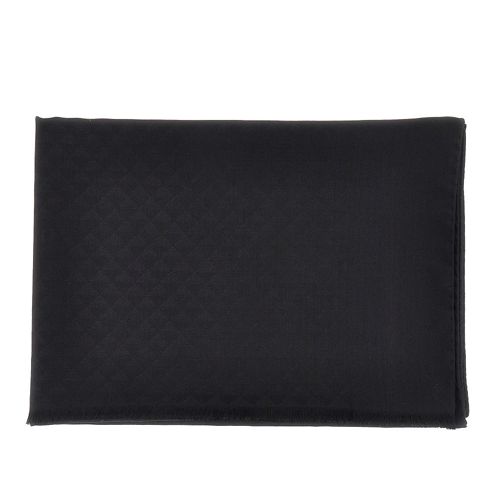 PRADA Jacquard wool and silk scarf