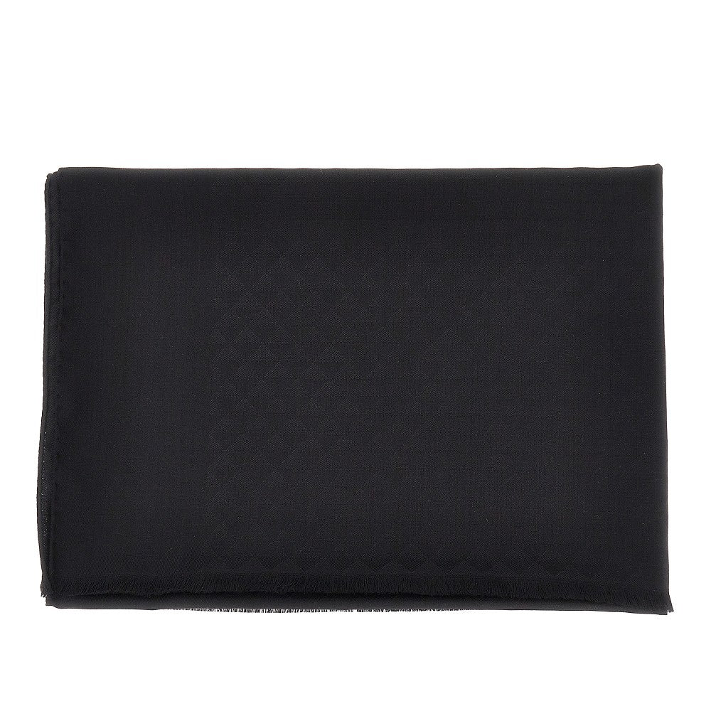 PRADA Jacquard wool and silk scarf