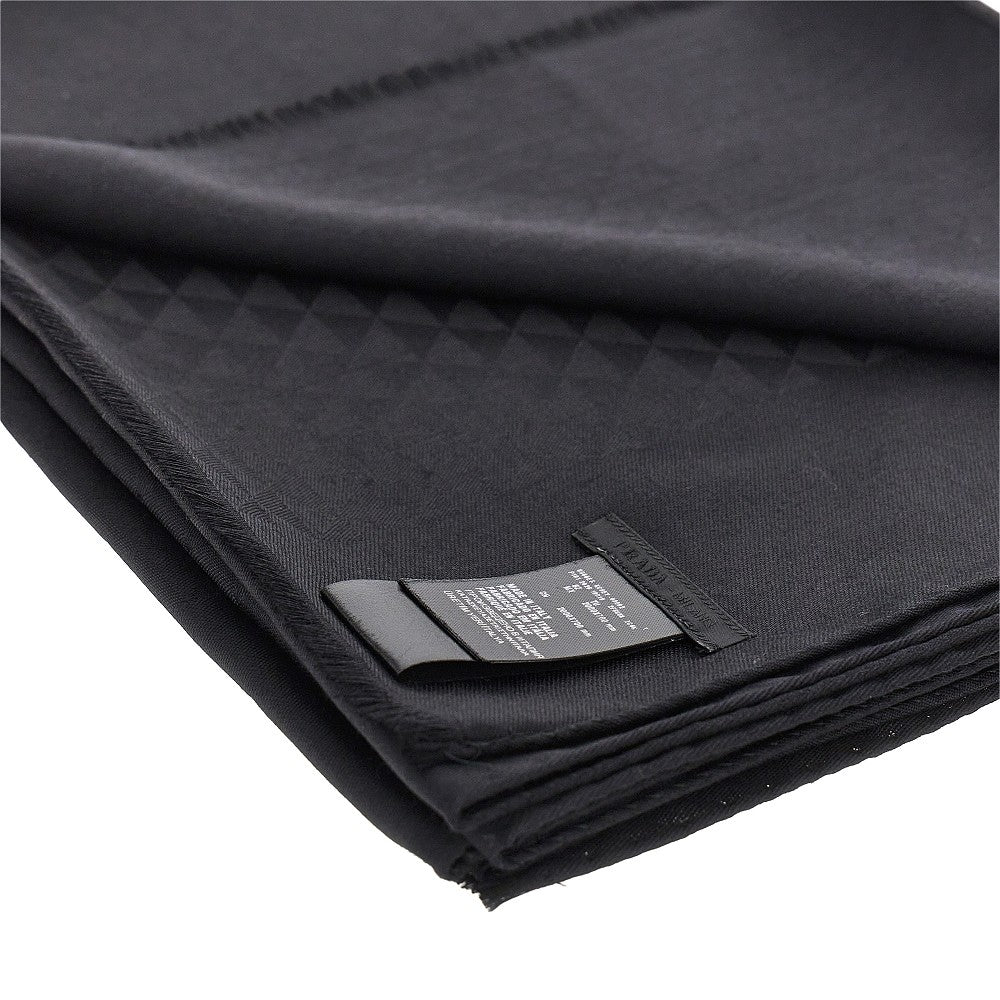 PRADA Jacquard wool and silk scarf