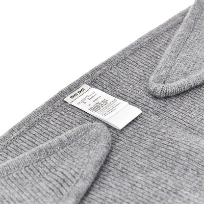 MIU MIU Cashmere and virgin wool scarf