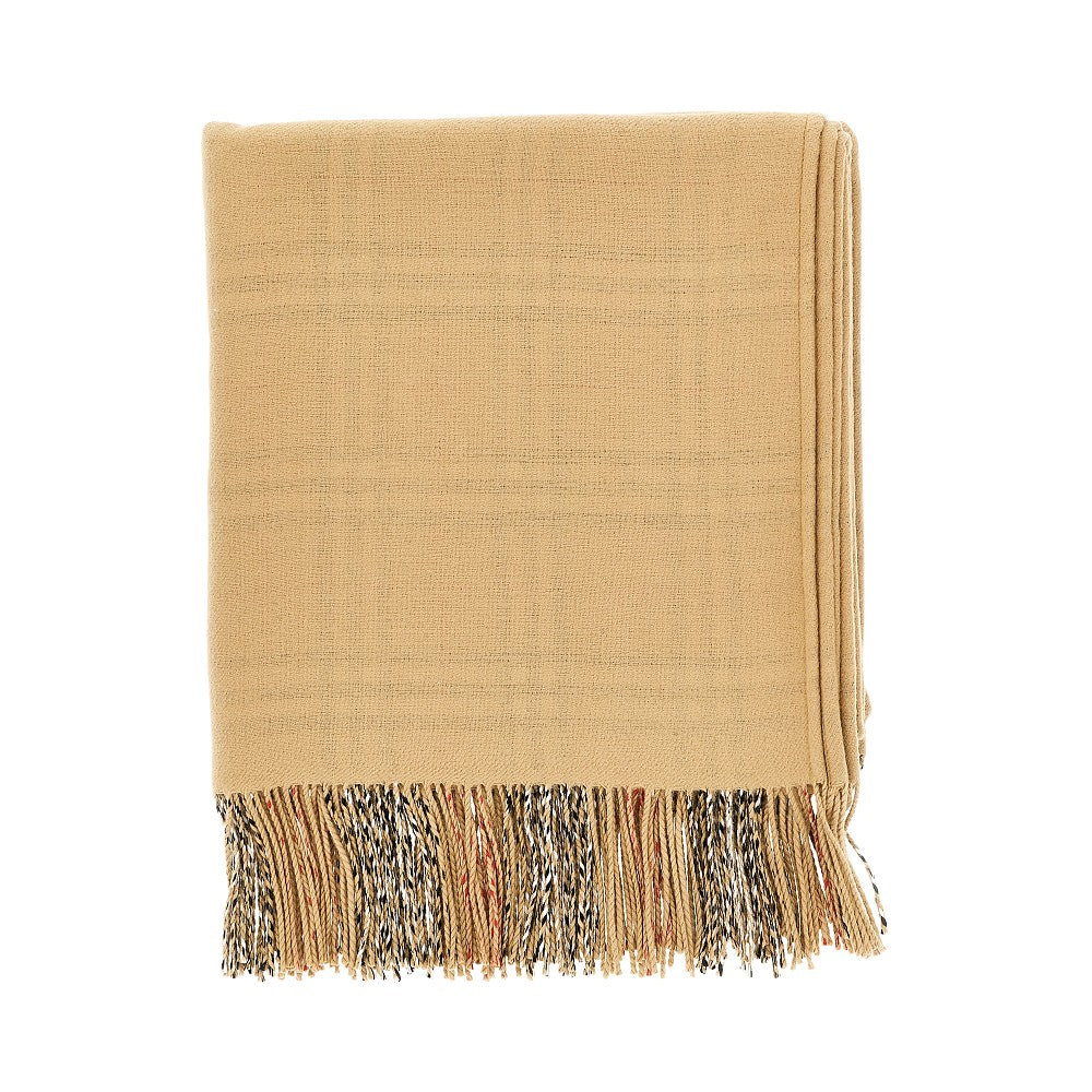 BURBERRY Check wool reversible cape