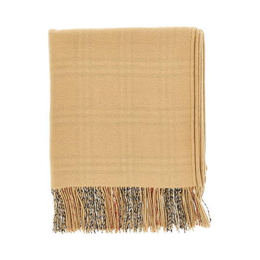 BURBERRY Check wool reversible cape