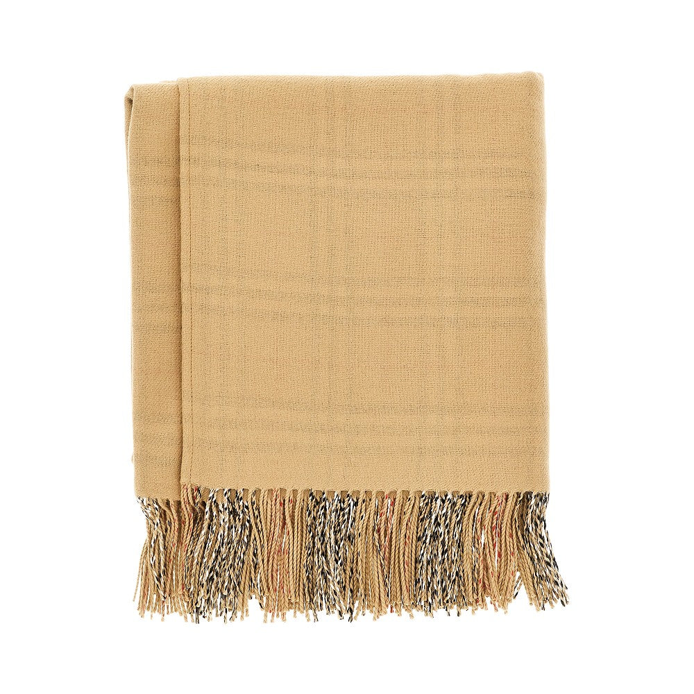 BURBERRY Check wool reversible cape