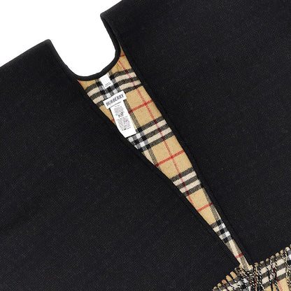 BURBERRY Check wool reversible cape