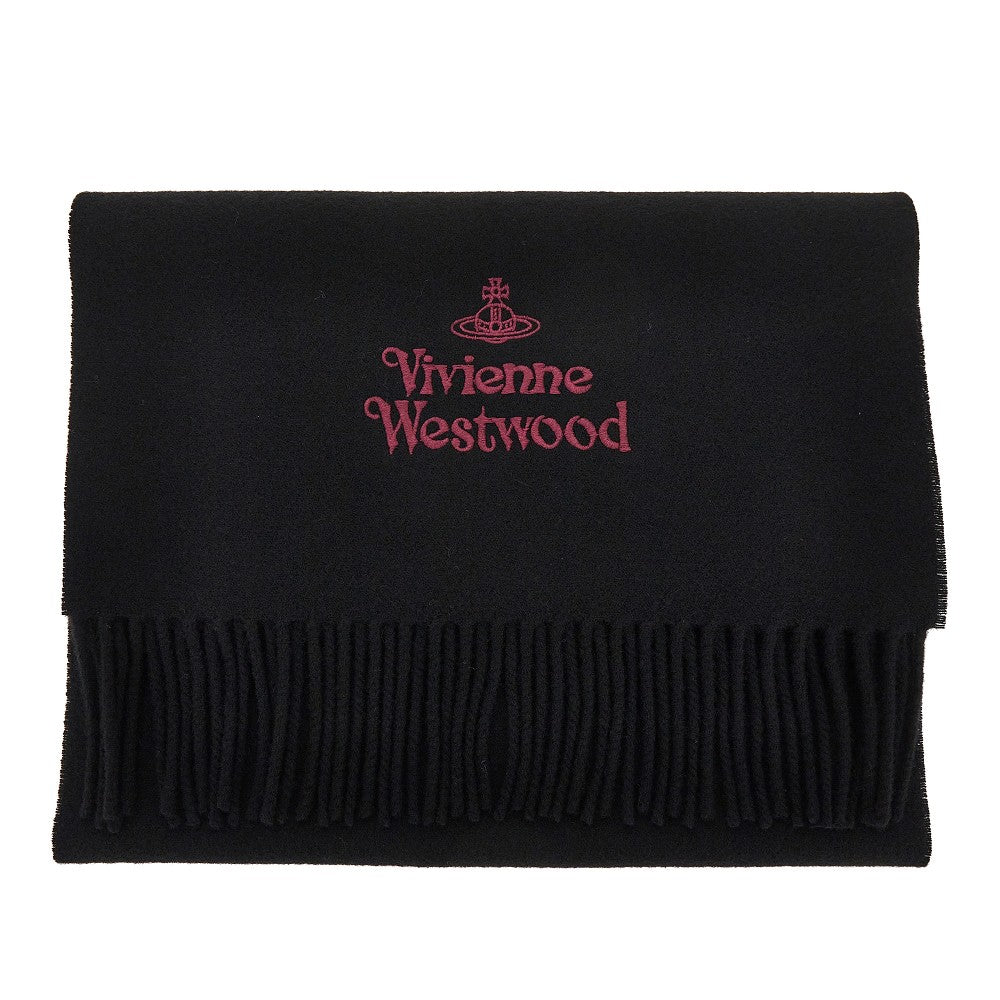 Vivienne Westwood Logo embroidery scarf