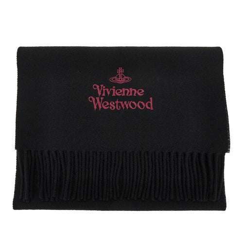 Vivienne Westwood Logo embroidery scarf