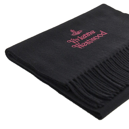 Vivienne Westwood Logo embroidery scarf