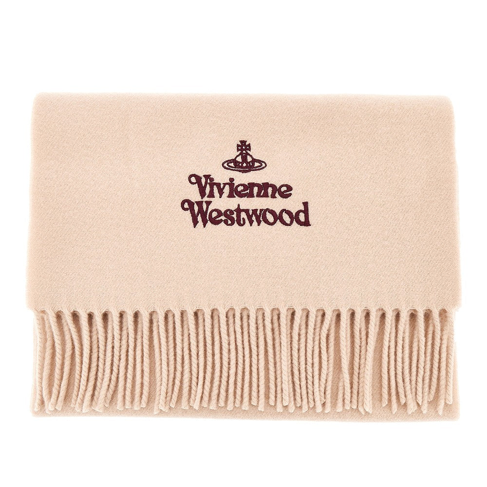 Vivienne Westwood Logo embroidery scarf
