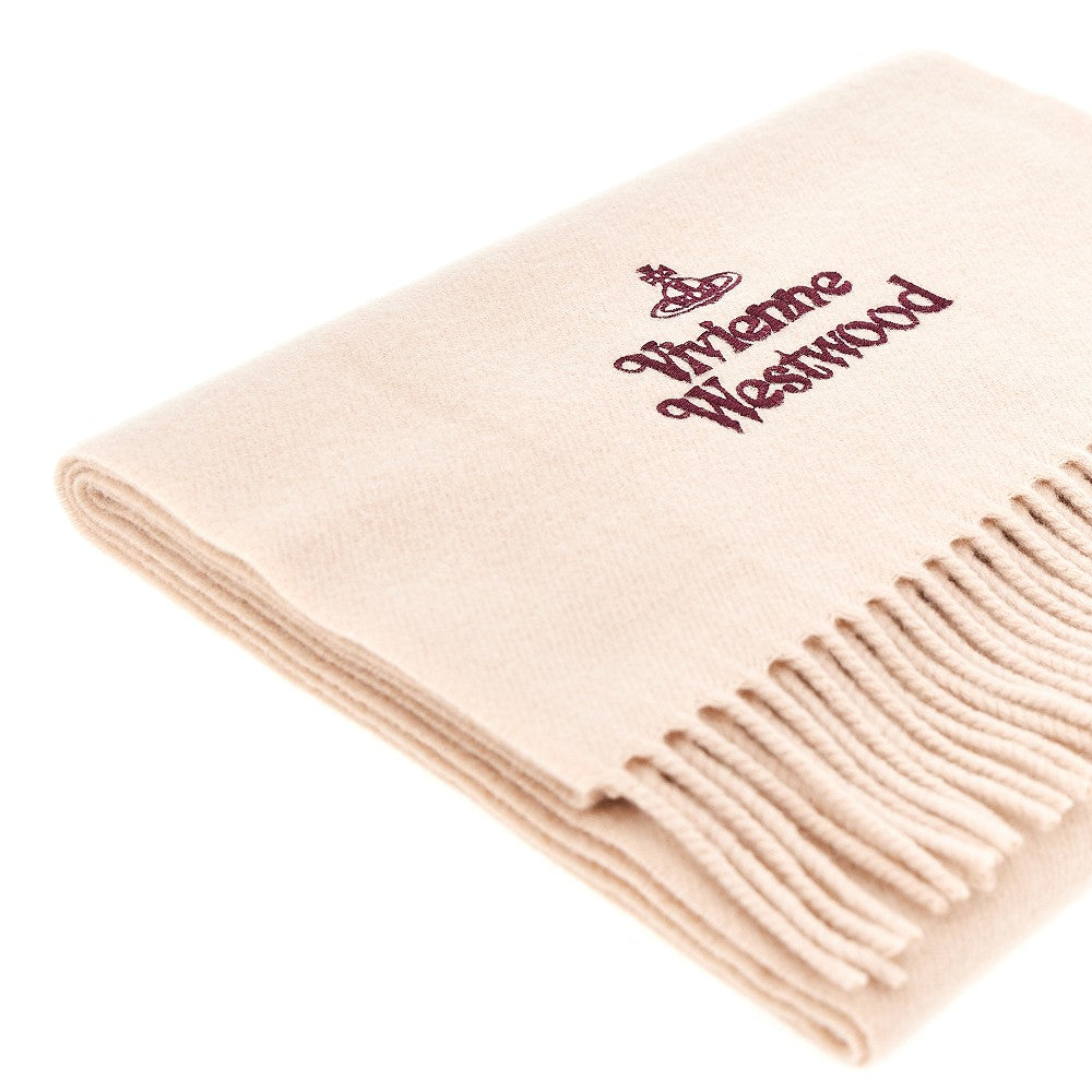 Vivienne Westwood Logo embroidery scarf