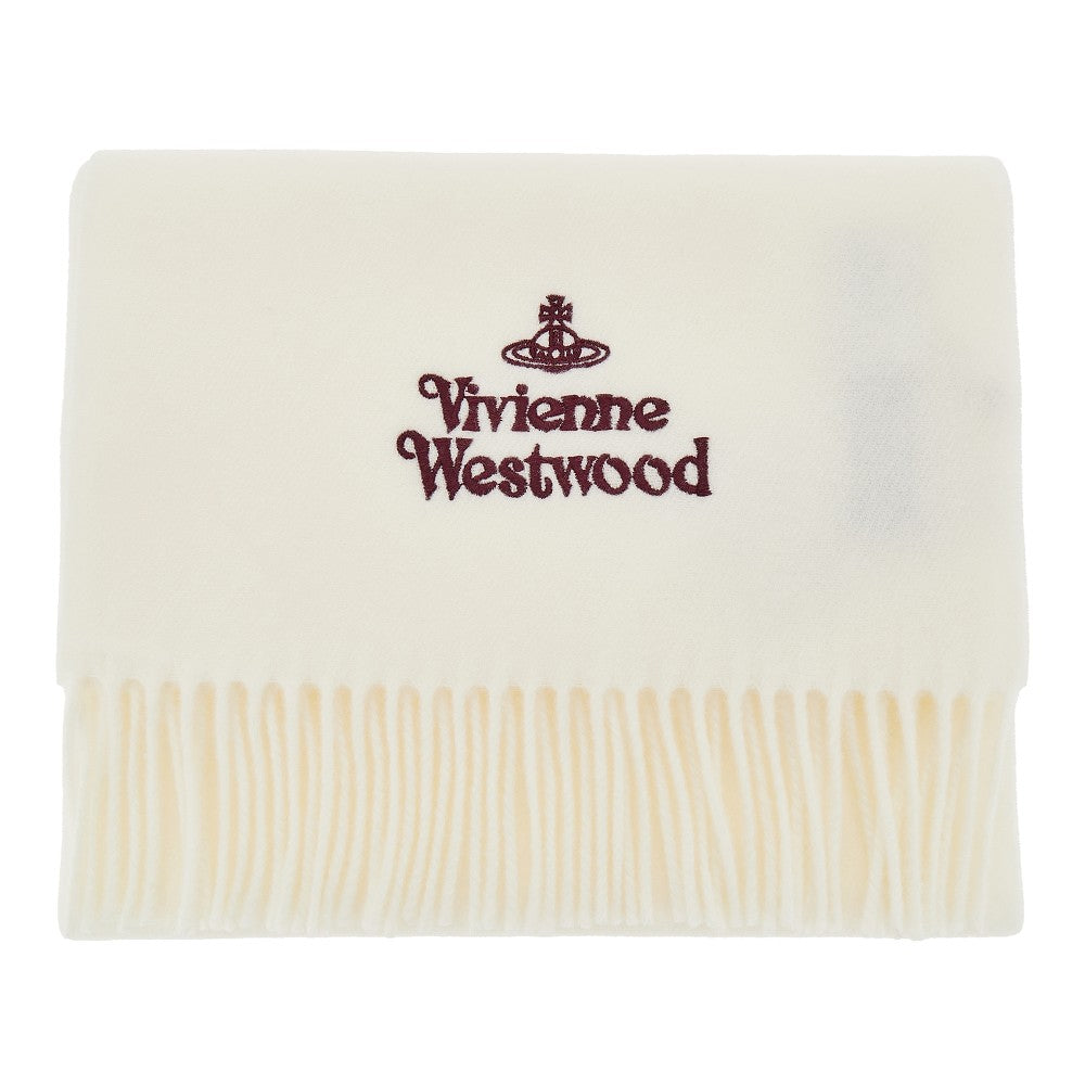 Vivienne Westwood Logo embroidery scarf