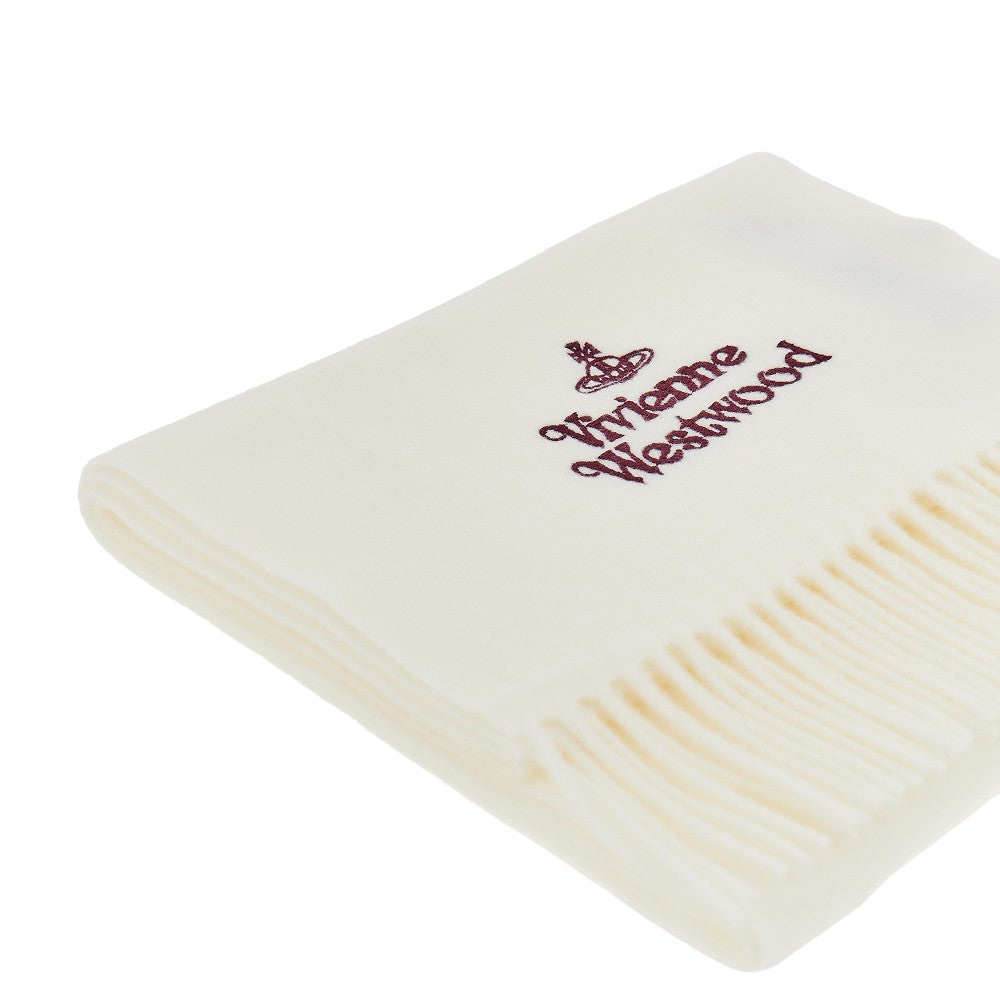 Vivienne Westwood Logo embroidery scarf