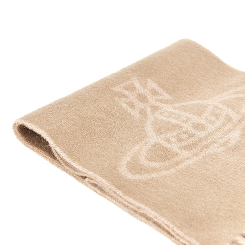 Vivienne Westwood Single Orb double-face wool scarf