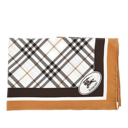 BURBERRY Check silk scarf