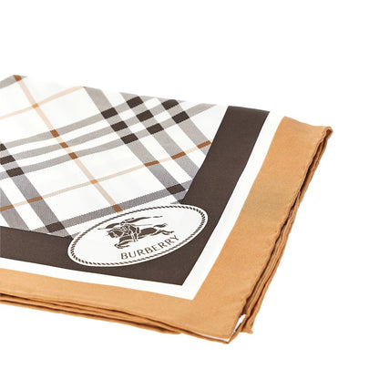 BURBERRY Check silk scarf