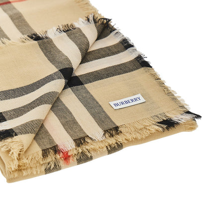 BURBERRY Check wool scarf
