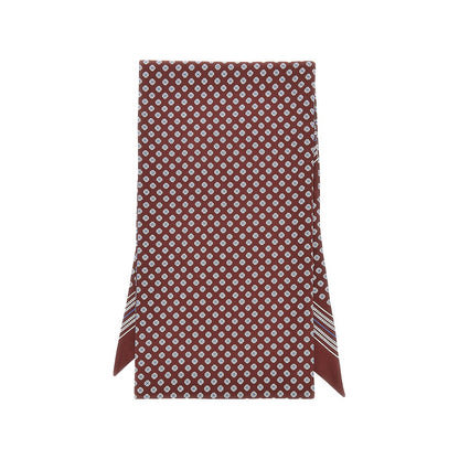SAINT LAURENT Silk twill lavalliere scarf