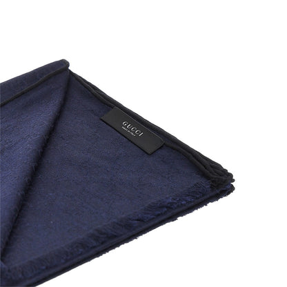 GUCCI Jacquard silk and wool-blend scarf