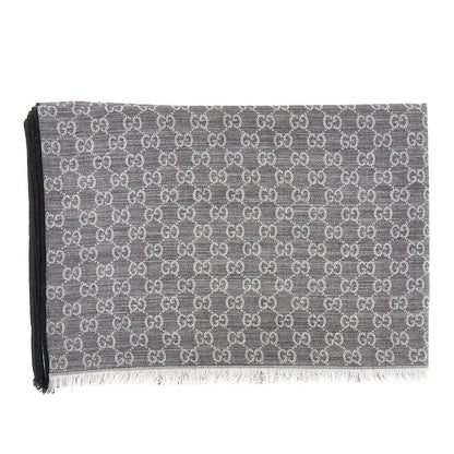 GUCCI Jacquard silk and wool-blend scarf