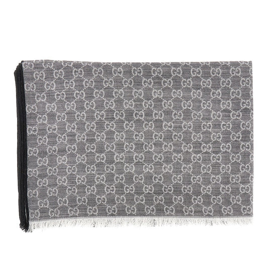 GUCCI Jacquard silk and wool-blend scarf