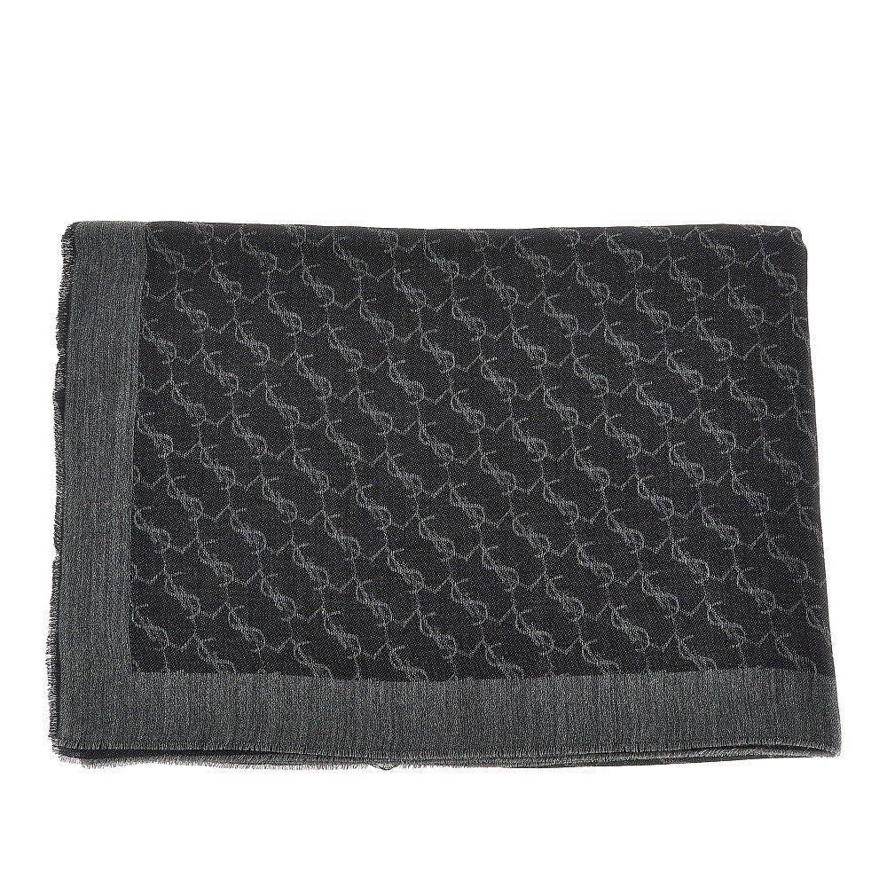 SAINT LAURENT Cassandre' cashmere and silk scarf