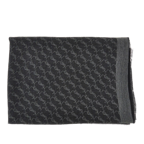 SAINT LAURENT Cassandre' cashmere and silk scarf