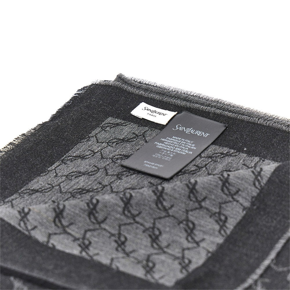 SAINT LAURENT Cassandre' cashmere and silk scarf