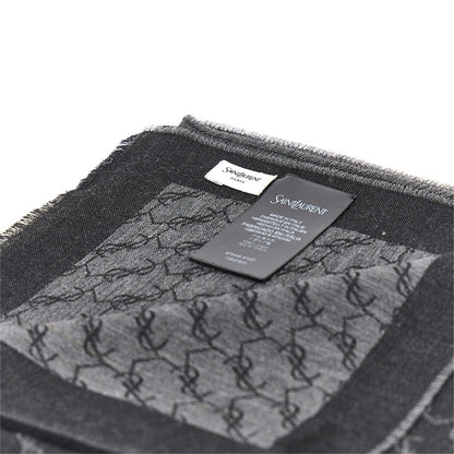 SAINT LAURENT Cassandre' cashmere and silk scarf