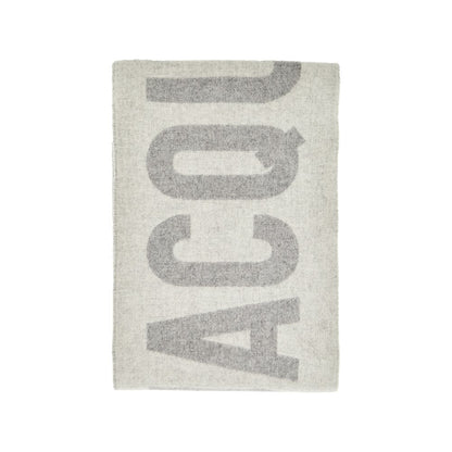 JACQUEMUS Jacquard logo wool scarf