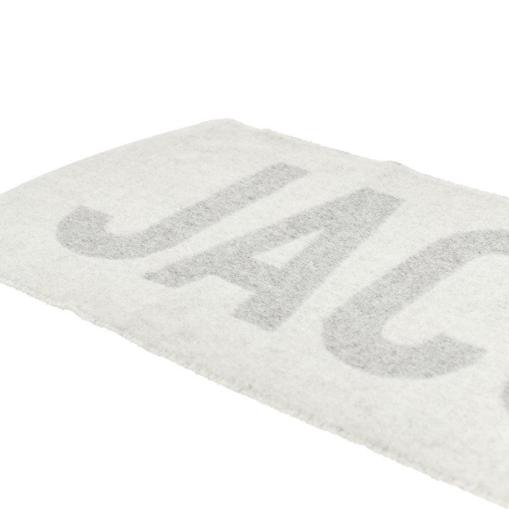 JACQUEMUS Jacquard logo wool scarf