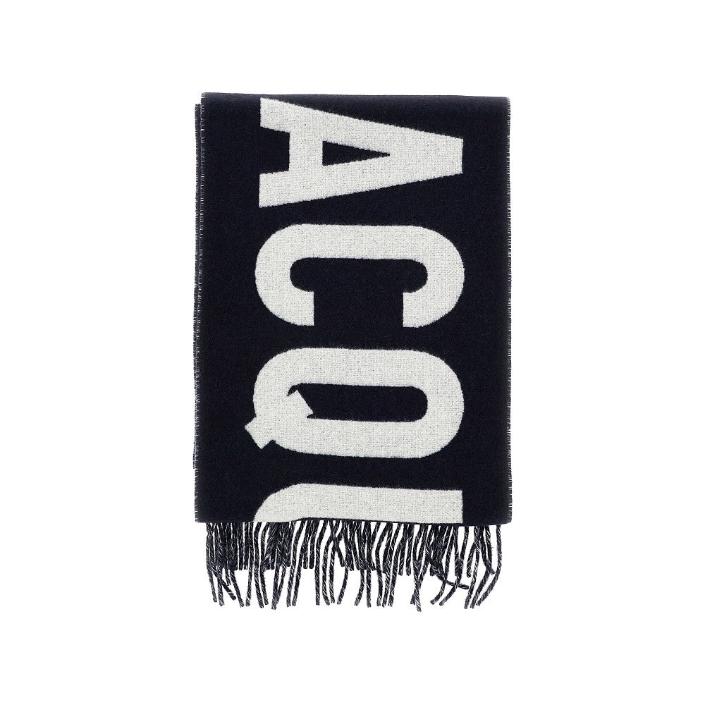 JACQUEMUS Jacquard logo wool scarf