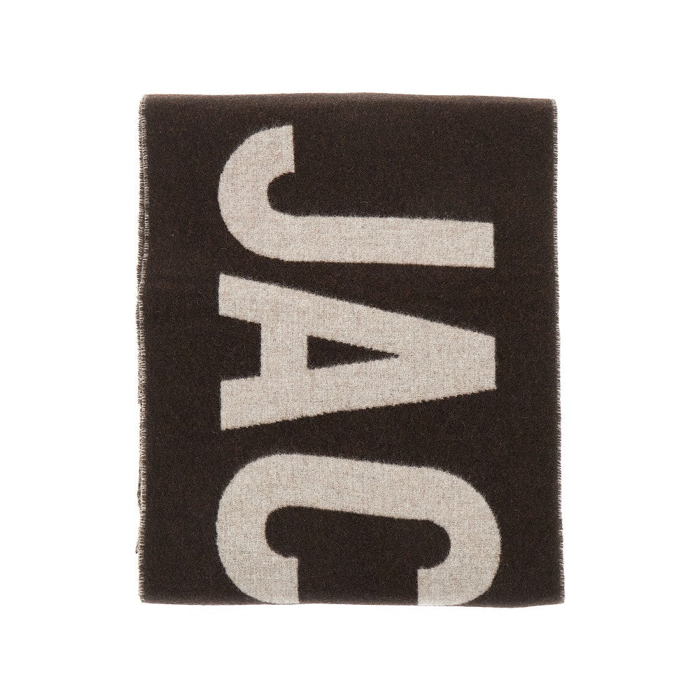JACQUEMUS Jacquard logo wool scarf