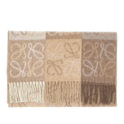 Loewe Anagram jacquard wool scarf