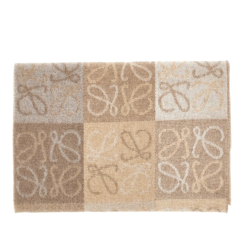 Loewe Anagram jacquard wool scarf