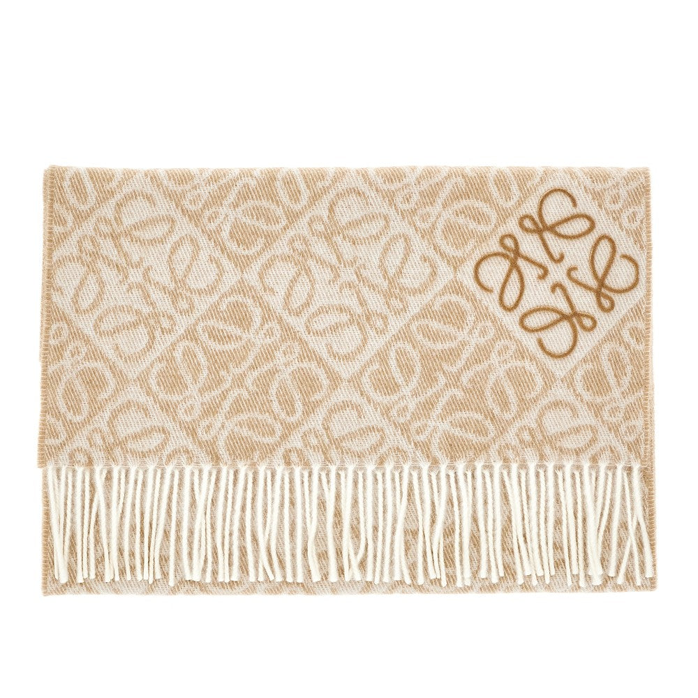 Loewe Anagram wool and cashmere scarf