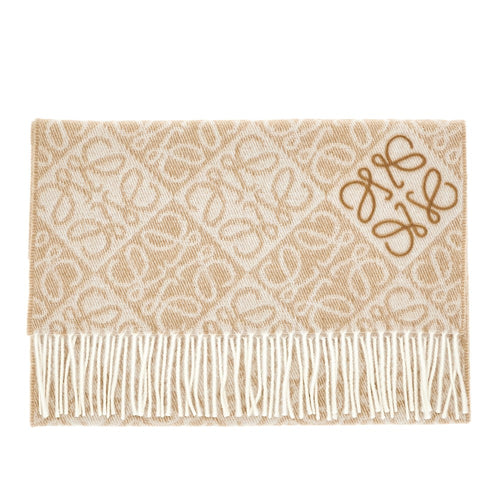 Loewe Anagram wool and cashmere scarf