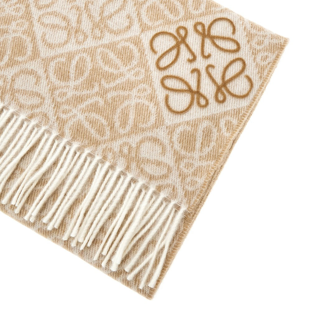 Loewe Anagram wool and cashmere scarf