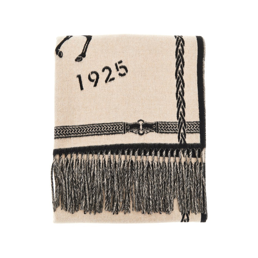 Fendi 'Selleria' wool and cashmere scarf