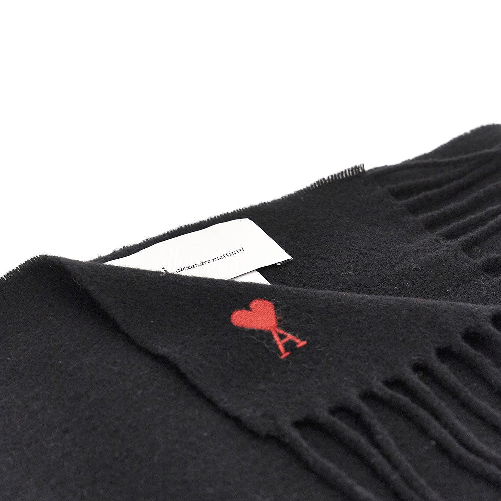 AMI Ami de Coeur embroidery wool scarf