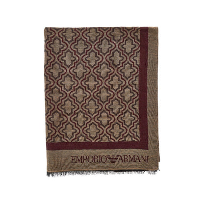 EMPORIO ARMANI Viscose and modal scarf with jacquard motif