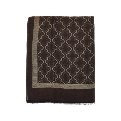 EMPORIO ARMANI Viscose and modal scarf with jacquard motif